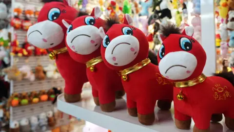 'Crying Horse' Plush Toy Trends in China as Lunar New Year Approaches