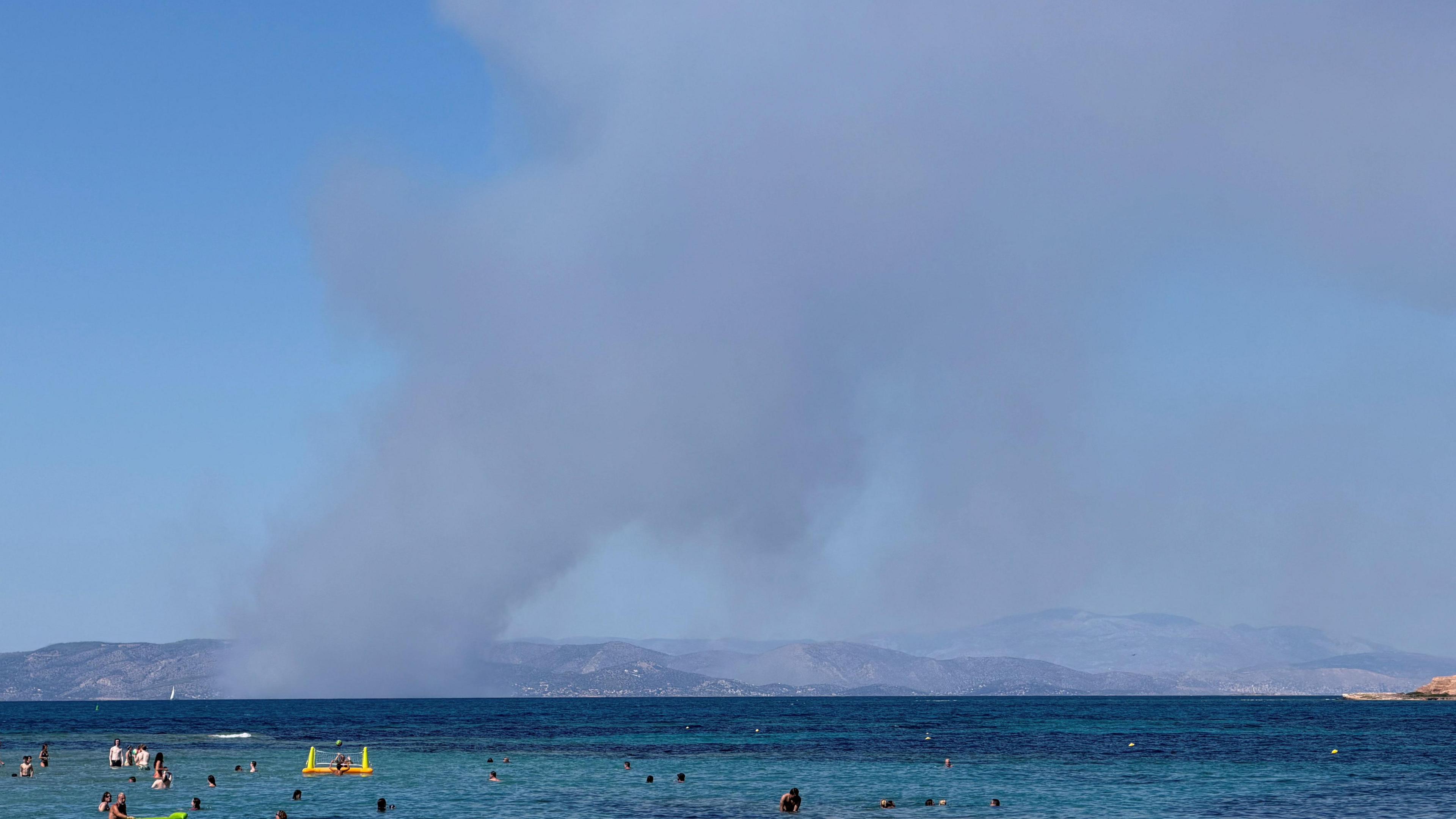 Greek Island Vanished in Two Fires: Two Dead, Evacuation in Progress