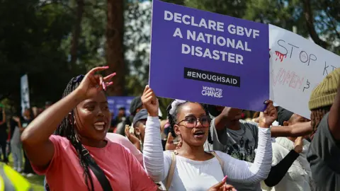 South African Women Stage a 'Purple Protest' Against Gender Violence
