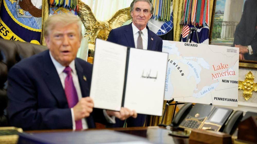 Trump Announces Renaming of Lake Ontario to "Lake America"