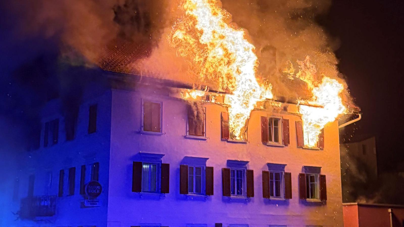 Swiss Town of Thusis Devastated by Fire