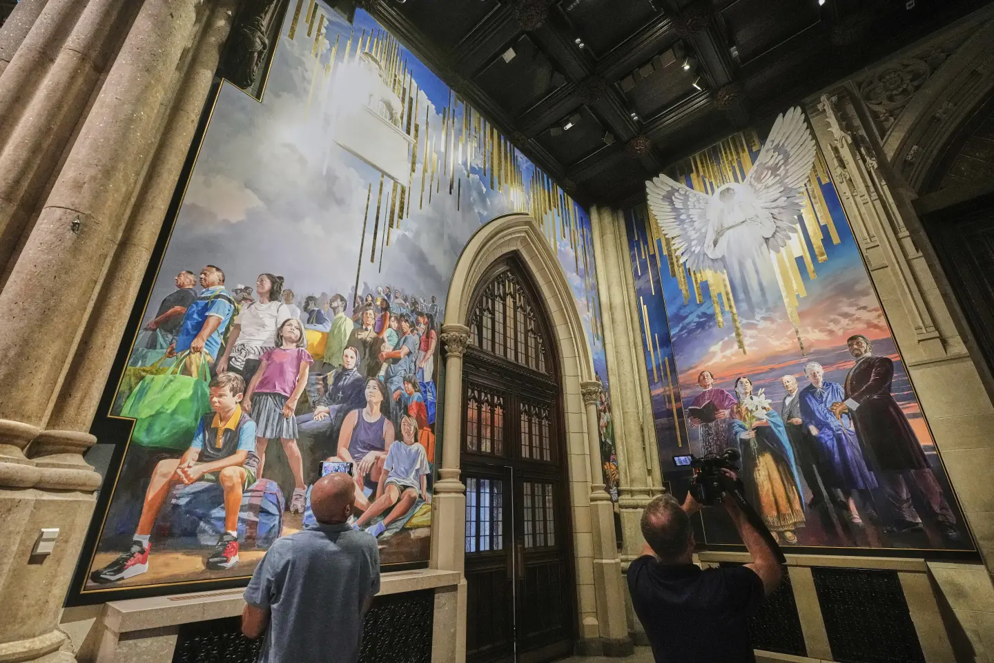 New Mural Unveiled at St. Patrick's Cathedral Celebrating Immigrant Heritage
