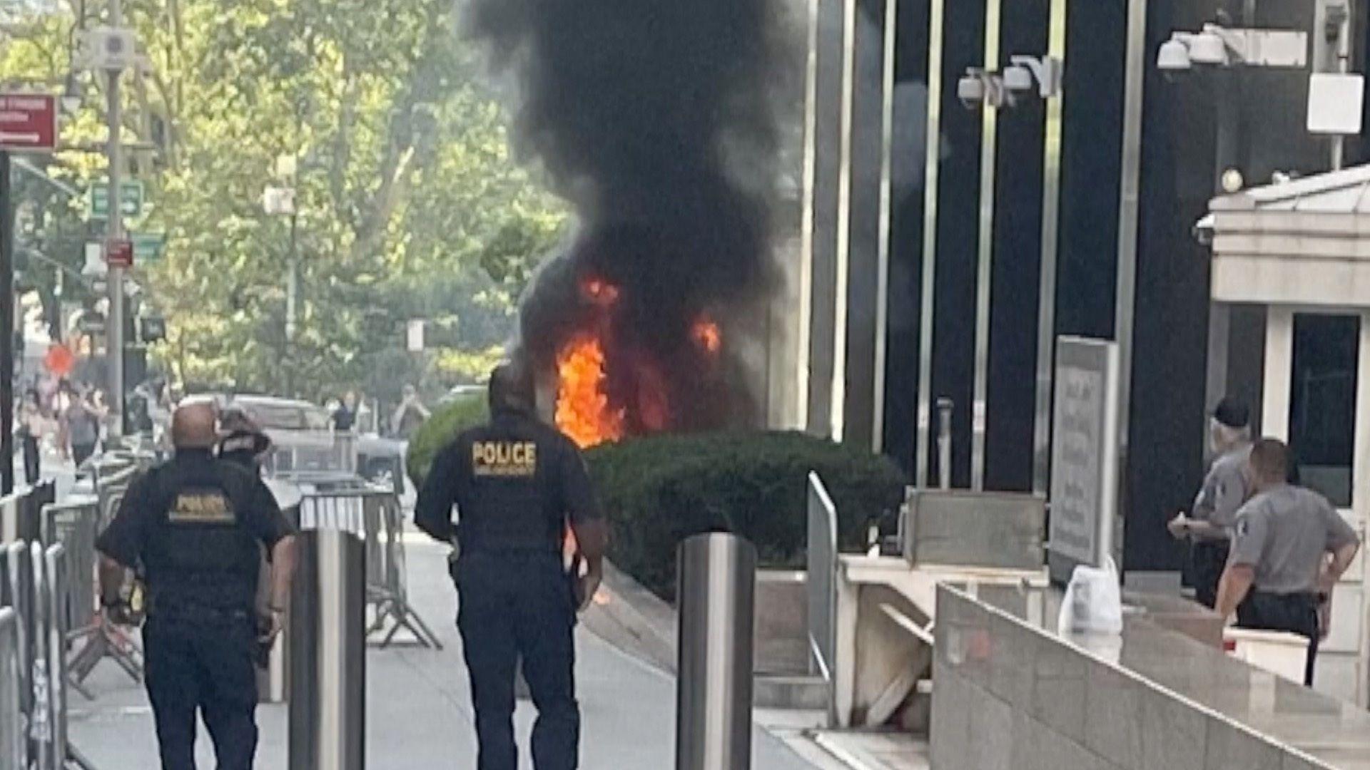 Former Army Vet Sets Fire Outside FBI Building in NYC, Arrested