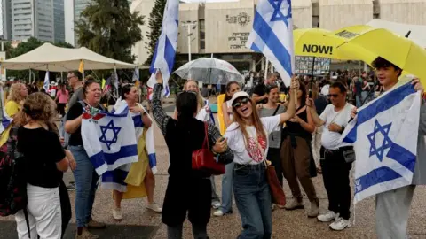 Celebration in Tel Aviv as Israel Prepares for Hostage Returns