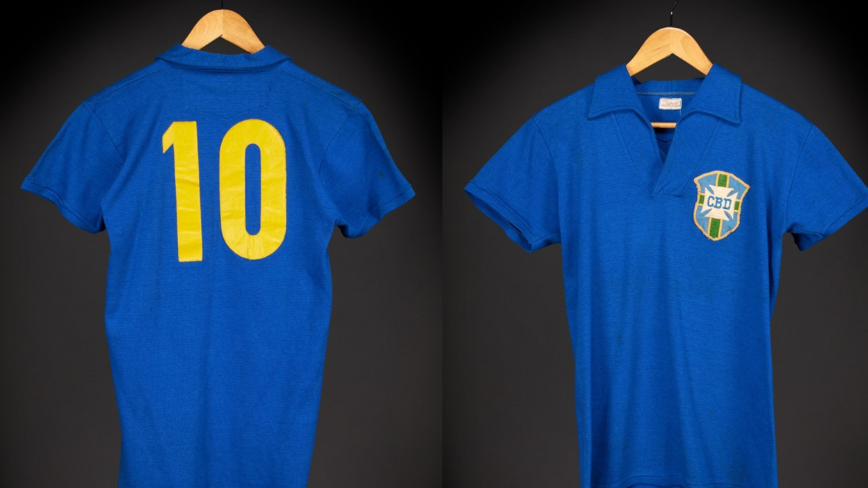 Pele’s 1958 World Cup Shirt Beats Maradona’s Record at $4.9 M