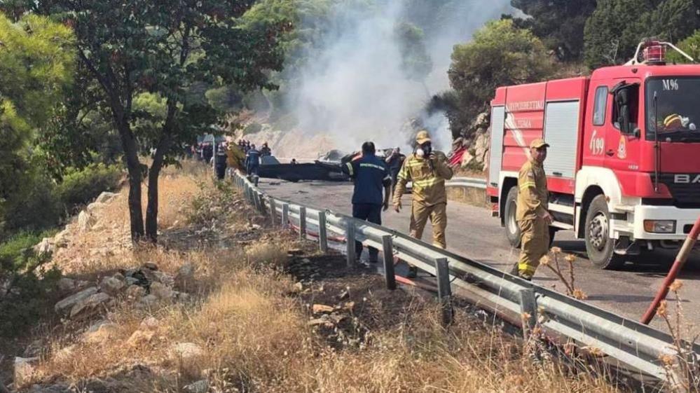 Fatal Collision of Firefighting Helicopters Near Athens Leaves Two Dead